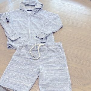 Boys (sz8) Miki Miette zip up hoodie & matching shorts set